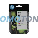 HP 62 N9J71AE CIAN MAGENTA AMARILLO NEGRO TINTA - 200 B/W PAGES PARA DESKJET 5740
