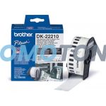 BROTHER DK-22210 NEGRO EN BLANCO P-TOUCH CINTA PARA QL-500