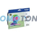 BROTHER LC-221 LC221VALBPDR CIAN MAGENTA AMARILLO NEGRO TINTA - 260 B/W PAGES PARA DCP-J562DW