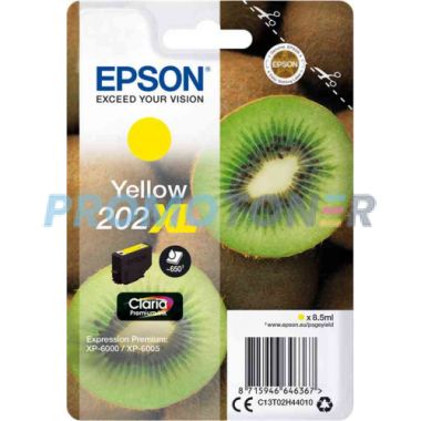 EPSON 202XL T02H44010 GIALLO INCHIOSTRO - 650 PAGINE PER EXPRESSION HOME XP-5100 SMALL-IN-ONE