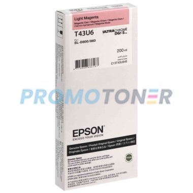 EPSON T43U T43U6 C13T43U640 MAGENTA CHIARO INCHIOSTRO PER SURELAB SL-D800 ML
