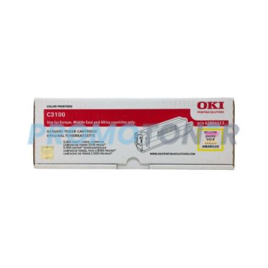 OKI DATA TYPE C6L 42804513 GIALLO TONER - 3000 PAGINE PER C-3100