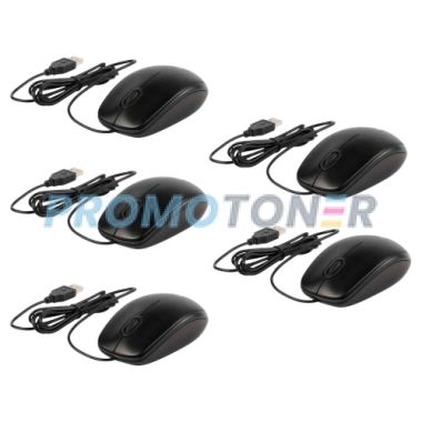 LOGITECH B100 WIRED USB MOUSE BLACK 5PACK
