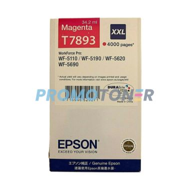 EPSON T7893 C13T789340 MAGENTA TINTA - 4000 PÁGINAS PARA WORKFORCE PRO WF-4630