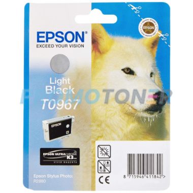 EPSON T0967 C13T09674010 LIGHT BLACK INK - 6210 PAGES FOR STYLUS PHOTO R2880