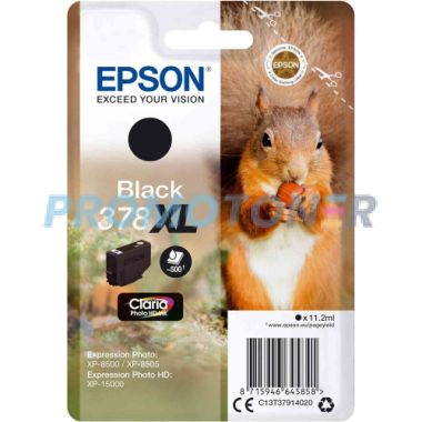 EPSON 378XL T37914020 BLACK INK - 500 PAGES FOR EXPRESSION PHOTO HD XP-15000