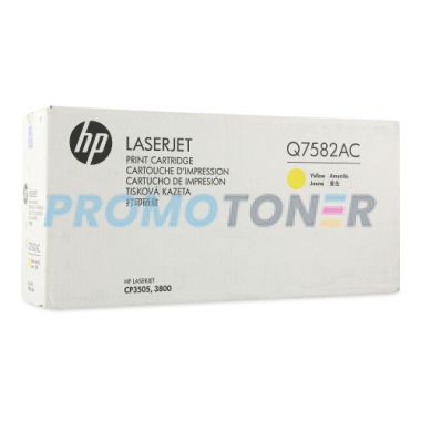 HP Q7582AC YELLOW TONER - 6000 PAGES FOR COLOR LASERJET 3800