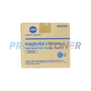 KONICA MINOLTA TNP18 TNP-18C CYAN TONER - 6000 PAGES FOR MAGICOLOR 4750DN