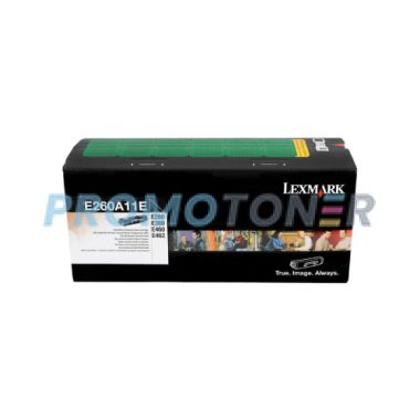 LEXMARK E260A11E BLACK TONER - 3500 PAGES FOR E-260D