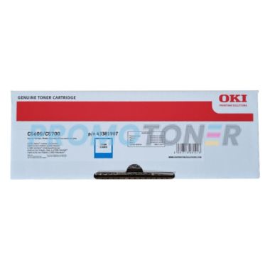 OKI 43381907 CYAN TONER - 2000 PAGES FOR C5600DN