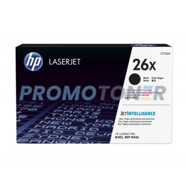 HP 26X CF226X BLACK TONER - 9000 PAGES FOR LASERJET PRO M402D