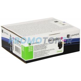 LEXMARK 74C20M0 MAGENTA TONER - 3000 PAGINE PER CS720DE
