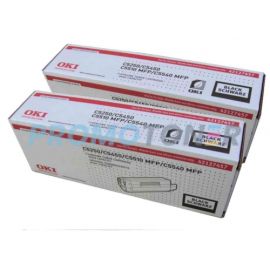 Oki C5250 C5450 C5510 C5540 Toner Black High Yield 2 Pack