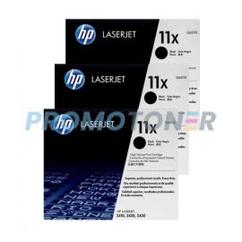 HP 11X Toner Black 3 Pack