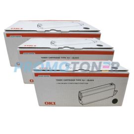 Okidata Type C4 Toner Black 3 Pack