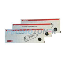 Okidata Type C6 Toner Black High Yield 3 Pack
