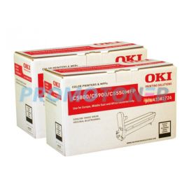Oki C5800/C5900 Image Drum Black 2 Pack