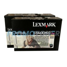 Lexmark C544 Toner Black Extra High Yield 2 Pack