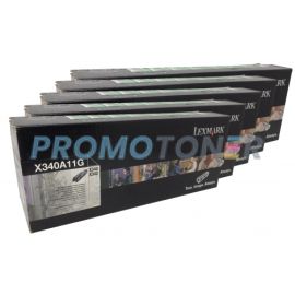 Lexmark X340n Toner Black 2.5K 5 Pack