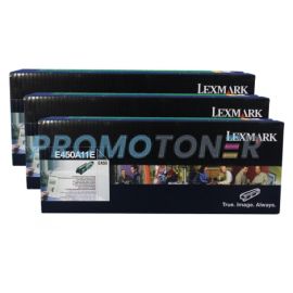 Lexmark E450 Toner Black 6K 3 Pack
