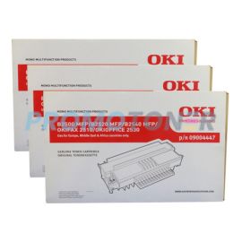 Oki B2500 MFP Toner Cartridge Black 3 Pack