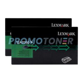 Lexmark E320 Toner Cartridge Black 6K 2 Pack