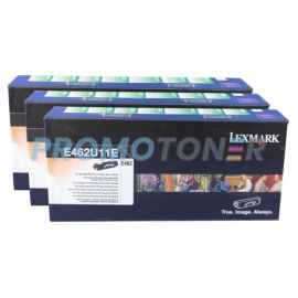 Lexmark E462 Toner Black 18K 3 Pack