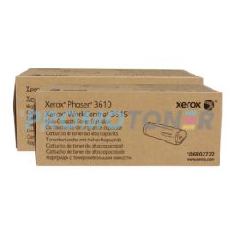 Xerox Phaser 3610 Toner Black 14.1K 2 Pack