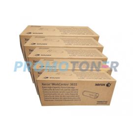  Xerox WC 3655 Toner Black 25.9K 5 Pack