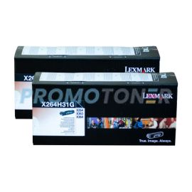 Lexmark X264dn Corp Toner Black 9K 2 Pack
