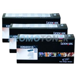 Lexmark X264dn Corp Toner Black 9K 3 Pack