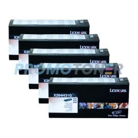 Lexmark X264dn Corp Toner Black 9K 5 Pack