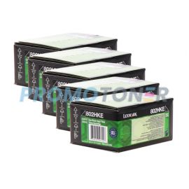 Lexmark 802HKE Corp Toner Black 4K 5 Pack