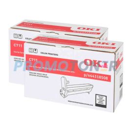 Oki C711 Image Drum Black Pack Of 2