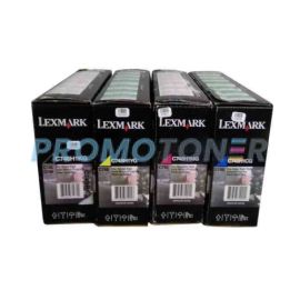 Lexmark C748 Toner CMYK High Yield Pack of 4