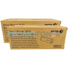 Xerox Phaser 3610 Wc 3615 Toner Cartridge Black 25.3K Pack Of 2