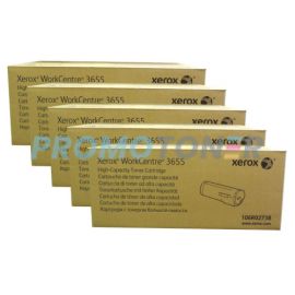 Xerox Workcenter 3655 Toner Cartridge Black 14.4K Pack Of 5