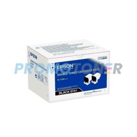 EPSON 0751 C13S050751 NERO TONER - 14600 PAGINE BIANCO/NERO PER WORKFORCE AL-C300DN