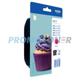 BROTHER LC-123 LC-123MBP MAGENTA INCHIOSTRO - 600 PAGINE PER DCP-J132W
