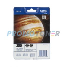 BROTHER LC-1240BKBP2DR NERO INCHIOSTRO - 1200 PAGINE PER DCP-J725DW