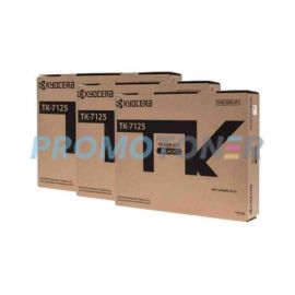 Kyocera Mita TK-7125 Toner Kit Black Pack Of 3