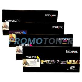 Lexmark C780 Toner CMYK High Yield Pack of 4