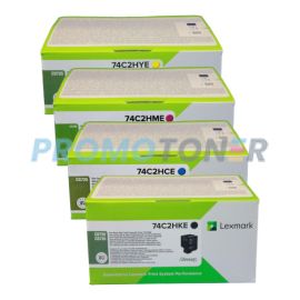 Lexmark CS720DE Corp Toner CMYK Pack of 4