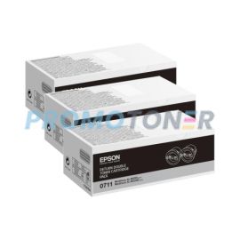 Epson 0711 Return Double Toner Cartridge Pack Black Pack Of 3