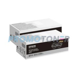 Epson 0711 Return Double Toner Cartridge Pack Black Pack Of 2