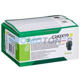 LEXMARK C242XY0 GIALLO TONER - 3500 PAGINE PER C2425DW