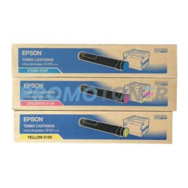 Epson 0195-0197 Toner CMY Pack of 3