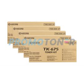 Kyocera Mita TK-675 Toner Kit Black Pack Of 5