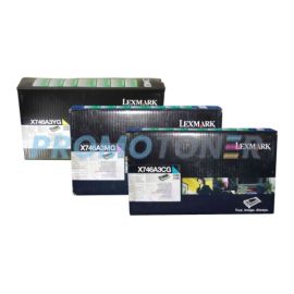 Lexmark X746 Toner Cartridge CMY Pack of 3