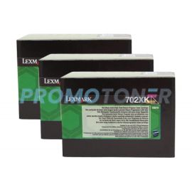 Lexmark 702X Toner Black 3 Pack